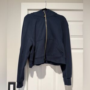 Auth. ✅ NWOT Lululemon Full Zip Scuba in “True Navy/Gold” Size M/L💙